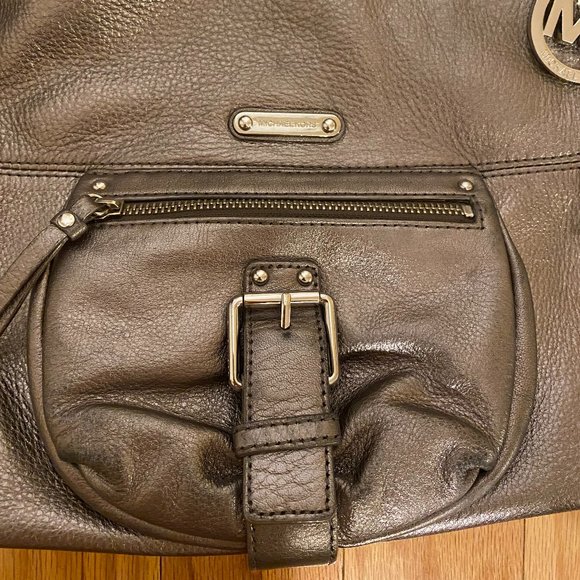 Michael Kors Large Metallic Hobo Shoulder Bag - Picture 2 of 9